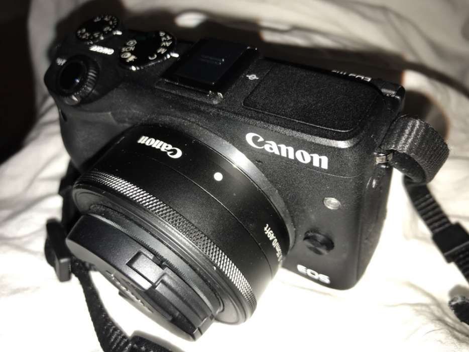 Canon M3 + lente + adaptador