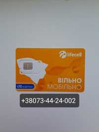 Красивий номер lifecell +380734424002