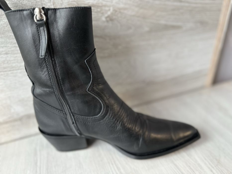 Ковбойки/козаки Zara, ід.стан, 39 р-р,шкіра