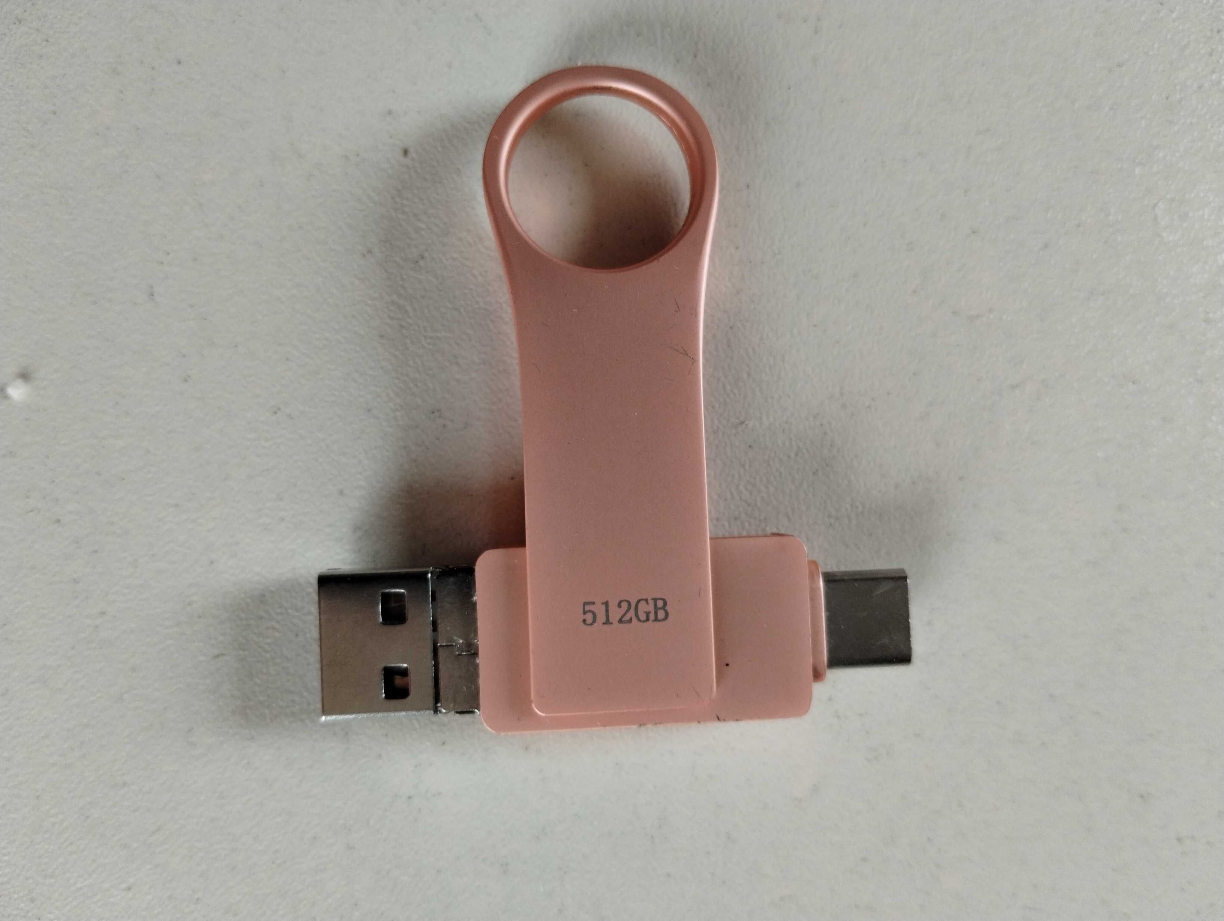 Flash Drive 512 GB 3 w 1, Iphone/PC/Android.