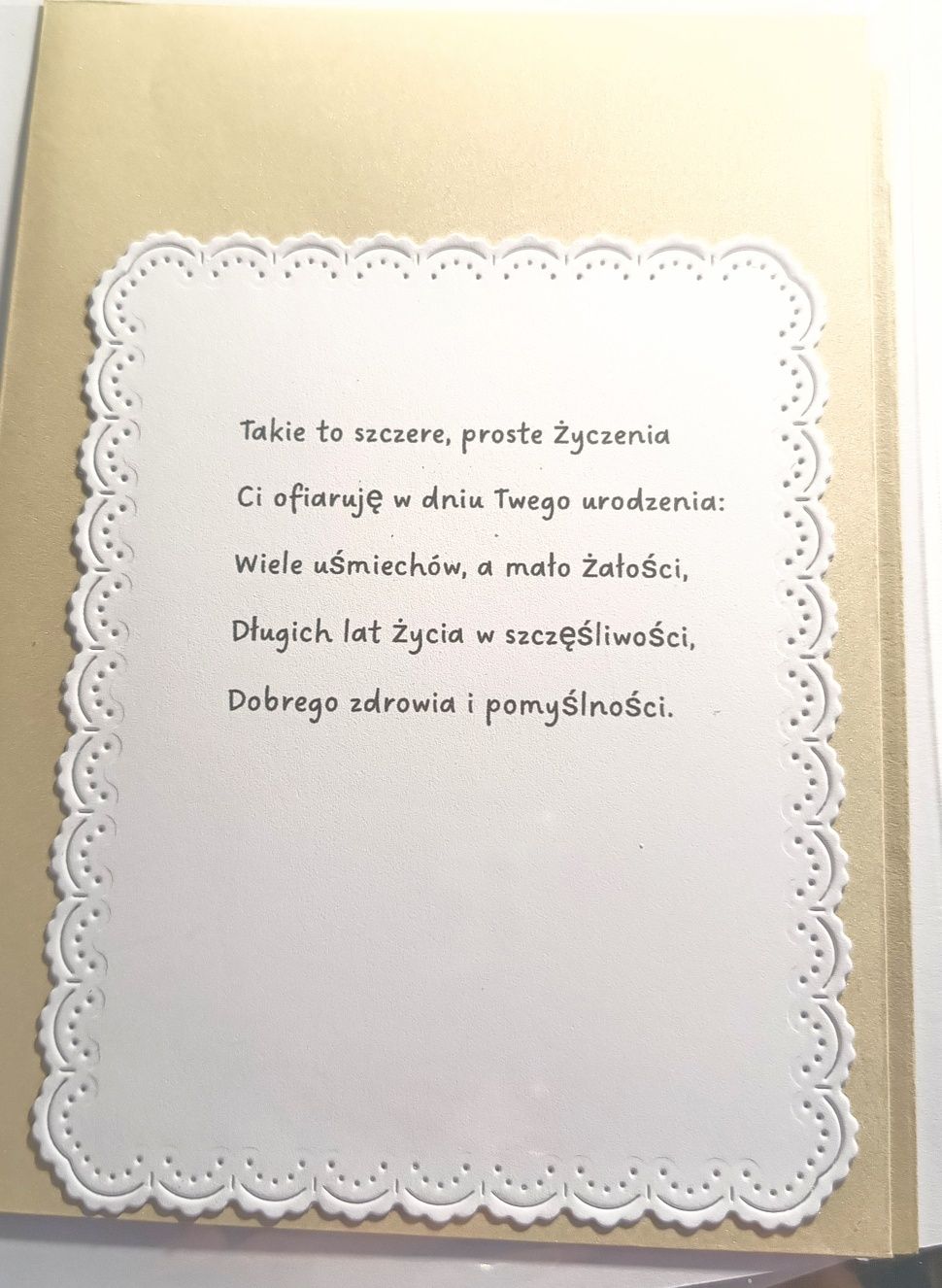 Kartka urodzinowa ręcznie robiona.