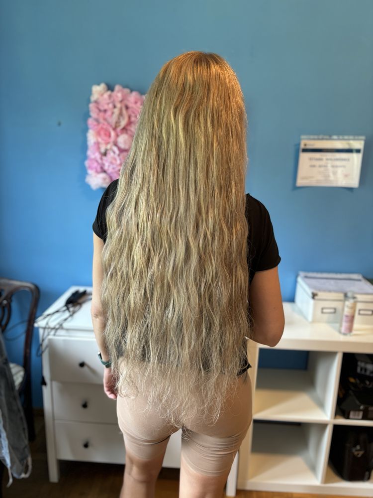 Bioproteinowe włosy. Dla zalożenia metodą kerotynową lubHollywood Hair