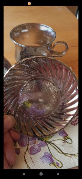 Filiżanki cukiernica vintage retro