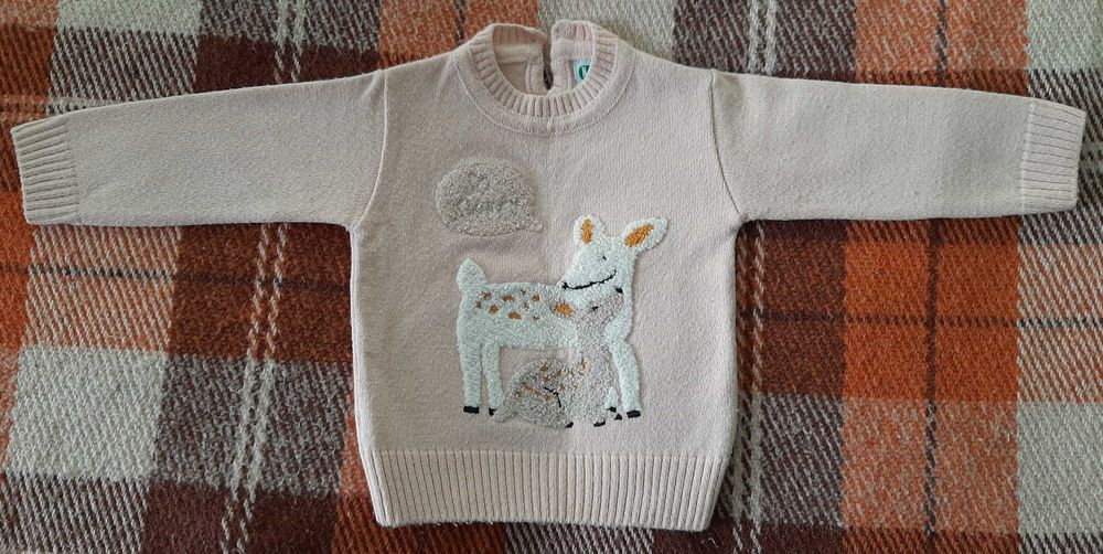 Свитер на девочку на 1 год, тёплый, Турция