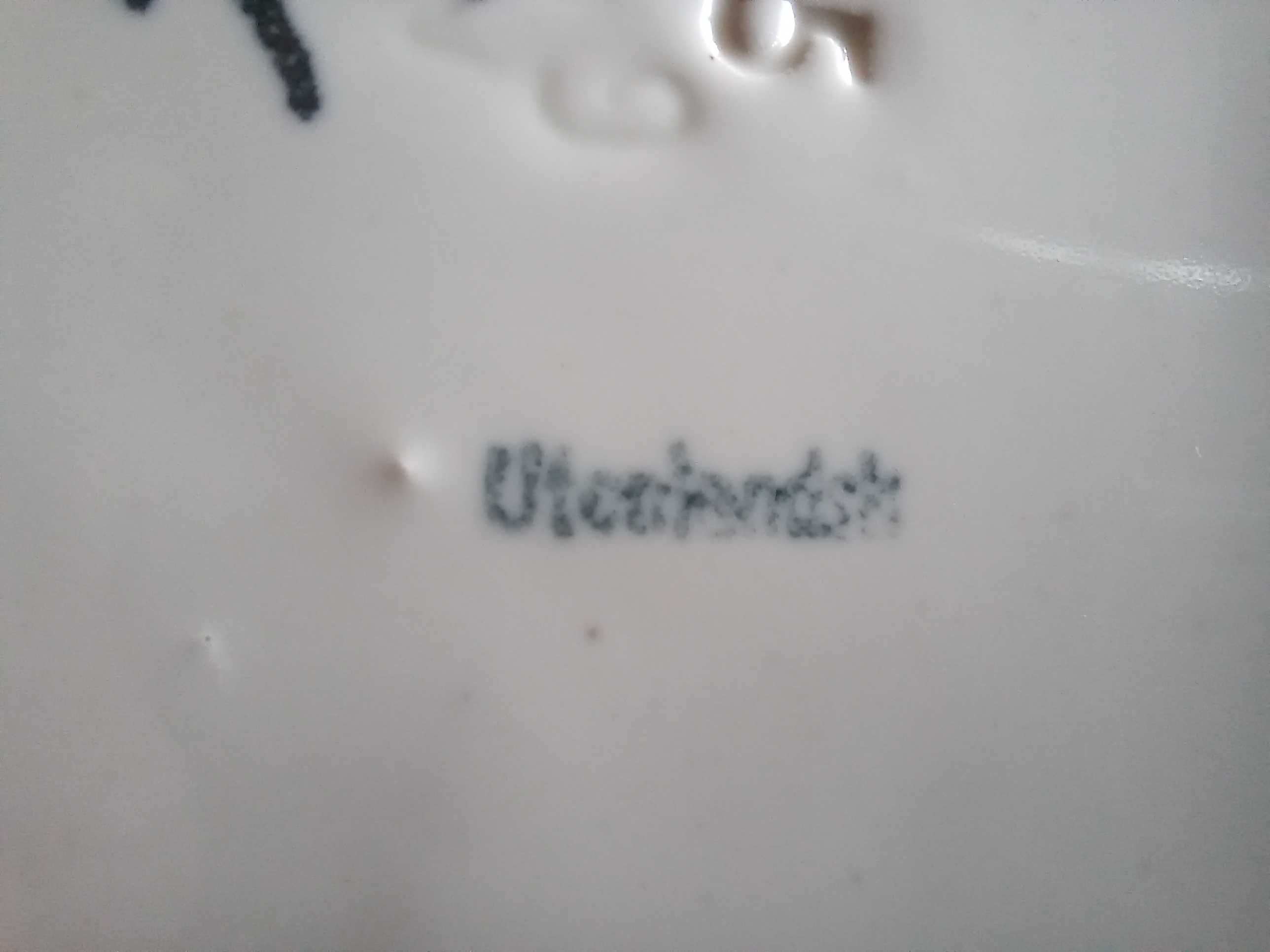 porcelana stary talerz wiekowy ze znakiem "utcakindsh"