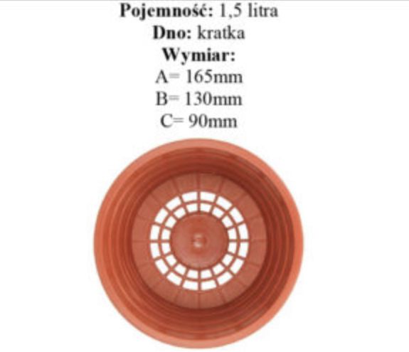 Misa chryzantemowa 17 cm doniczka do chryzantem