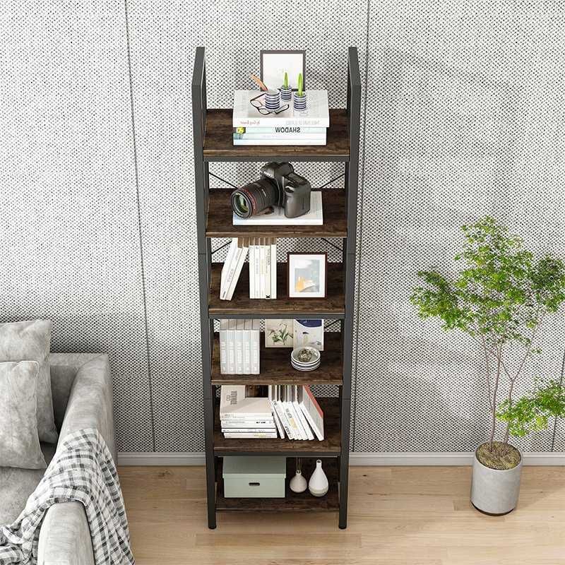 Regal Na Książki Biblioteczka Wąski Wysoki Słupek Loft Industrialny