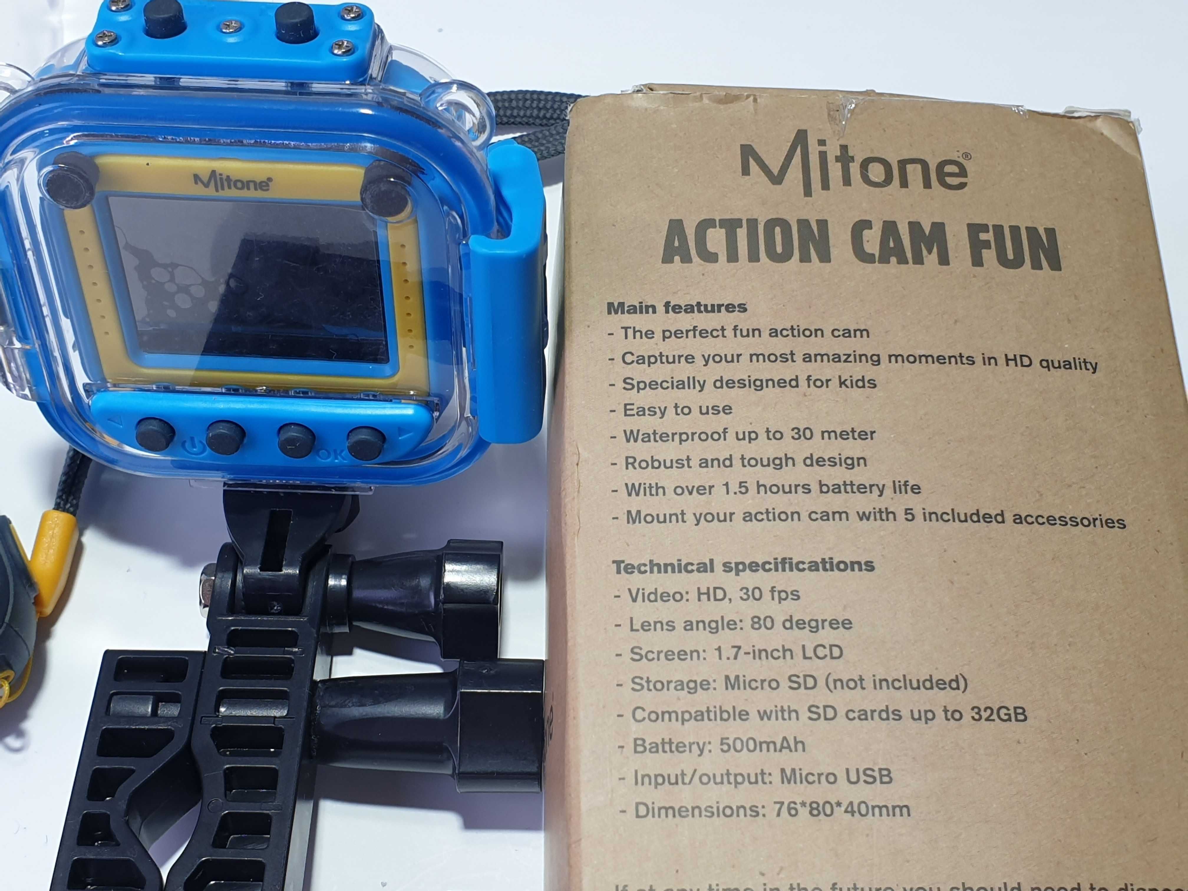 екшен камера 2шт + комплект mitone vtech