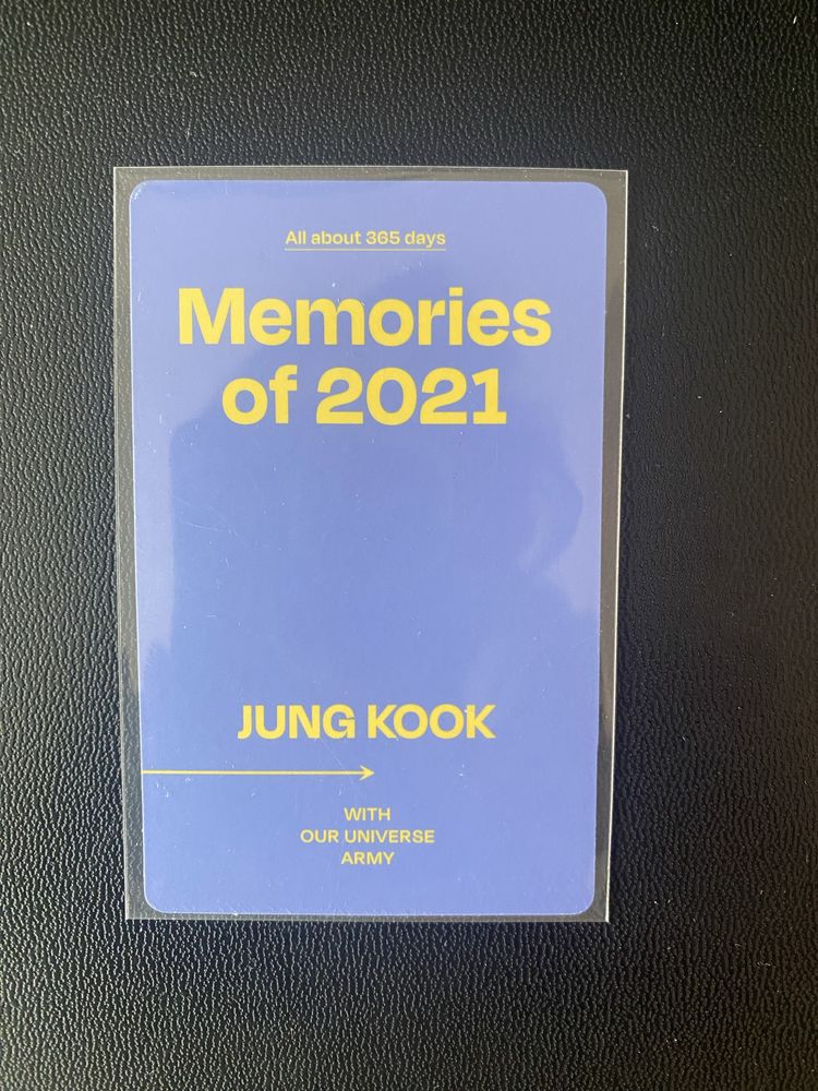 Bts memories 2021 DVD jungkook