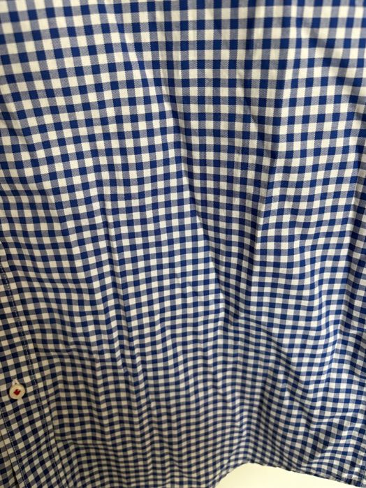 Koszula w biało niebieska kratkę slim fit Pakolorente r. XL