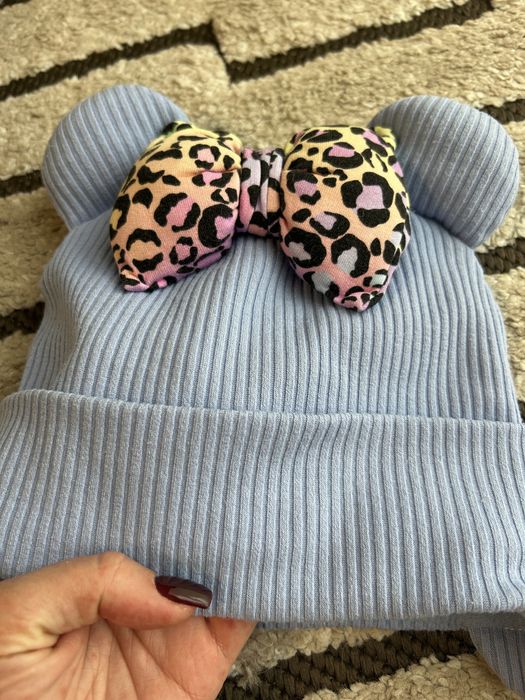 Шапка для дівчинки з флісом