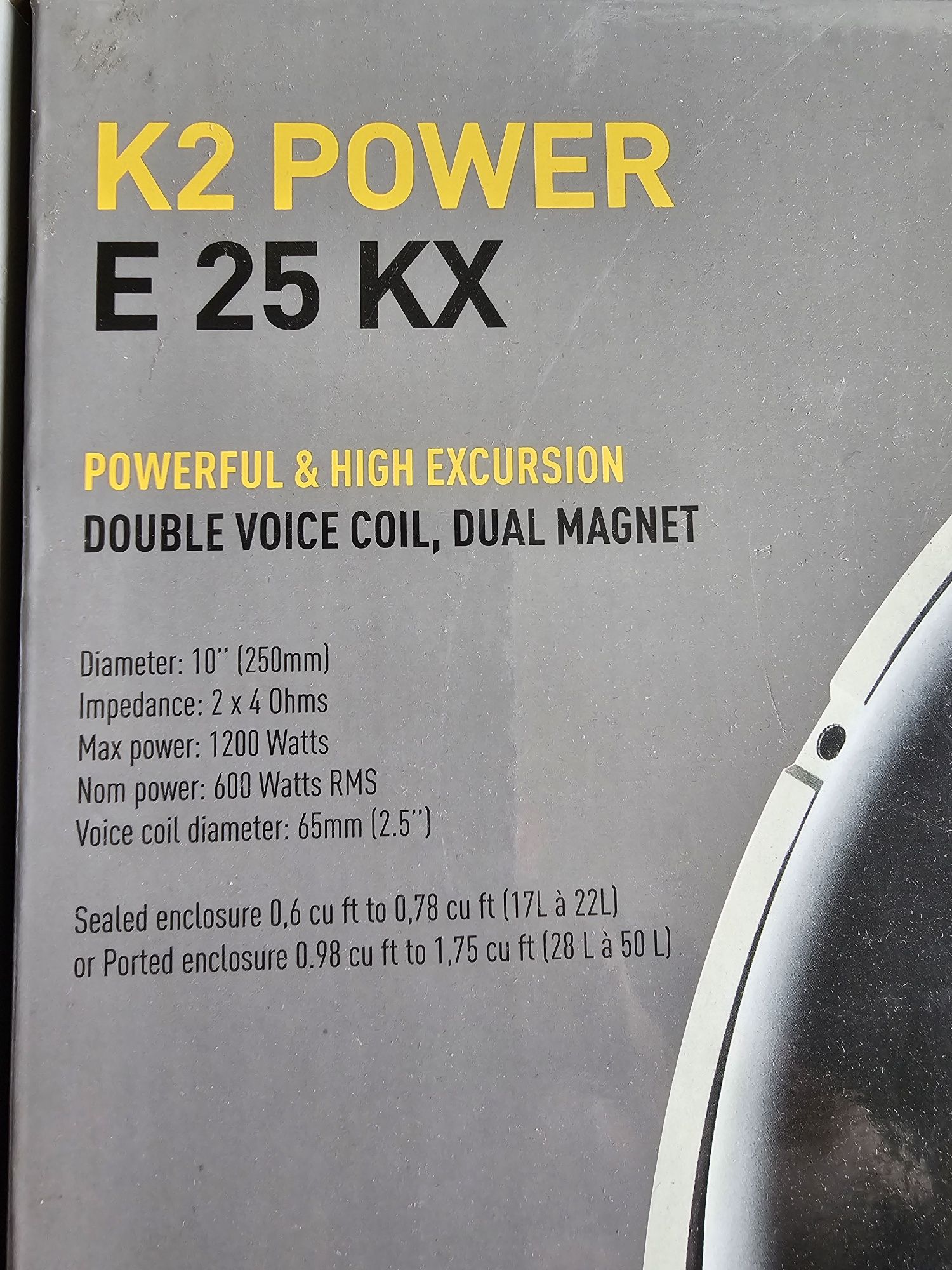 Focal E 25KX - subwoofer, nowy