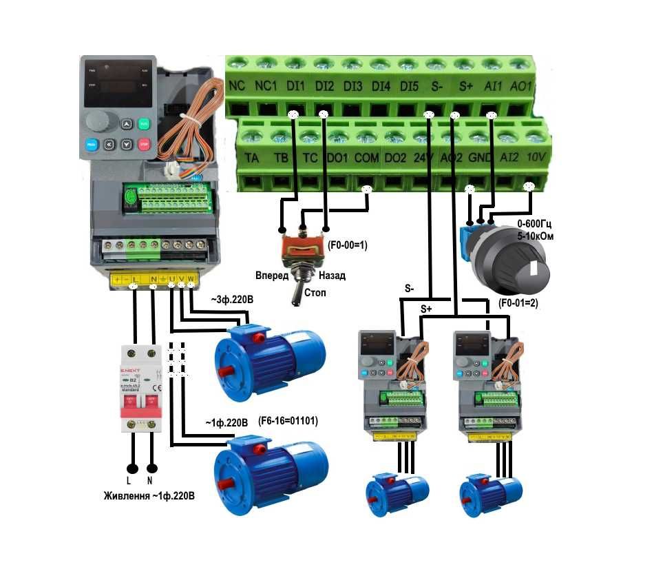 4кВт 5,5кВт 380/380В (220/220В) конкурент DANFOSS частотник