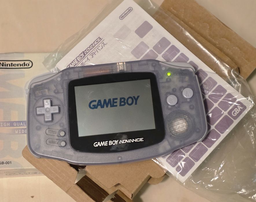 Nintendo Game Boy Advance GBA Milky Blue | CIB | Box | Japońska | Retr