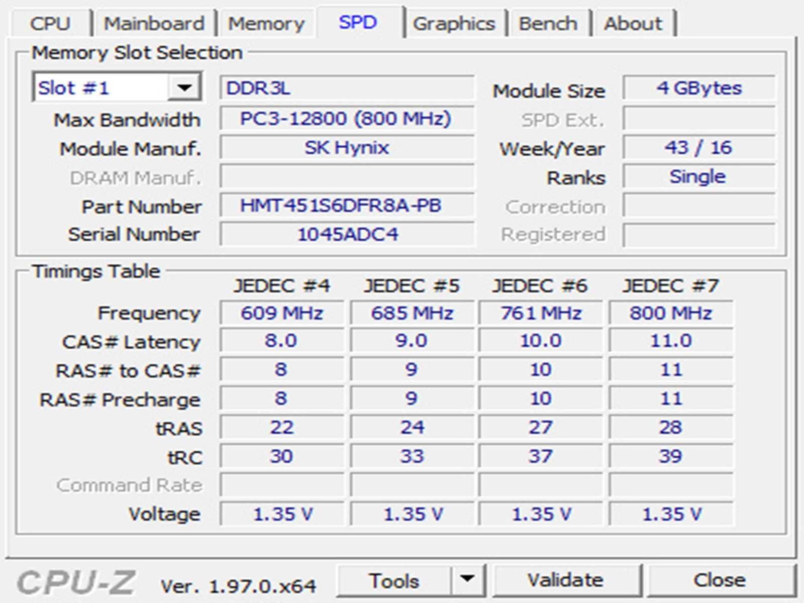 DDR3 8GB HyniX 12800 L