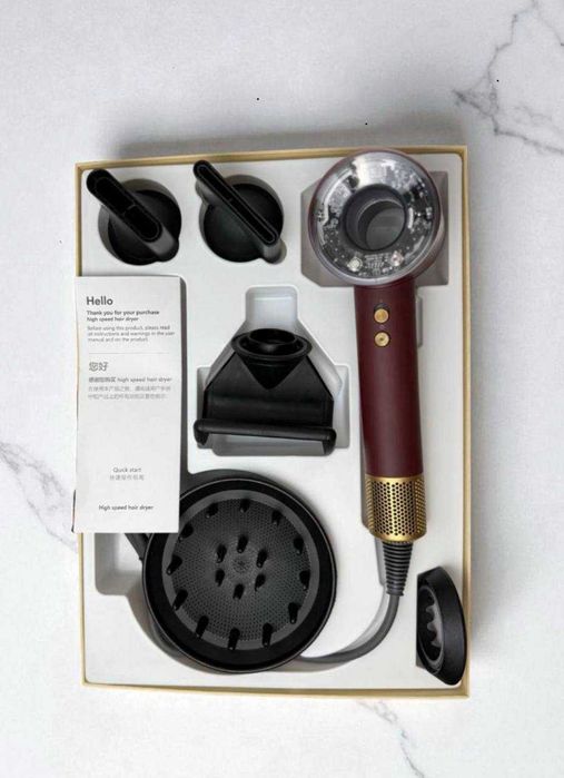 Новий Dyson Supersonic HD16 Red Velvet / Gold