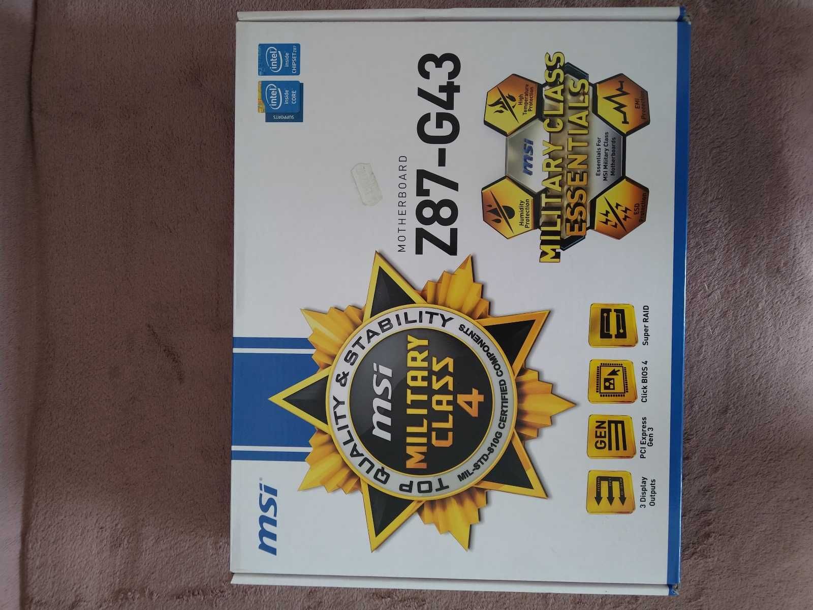 Procesor i5 4670_plyta główna MSI Z87-g43. Polecam