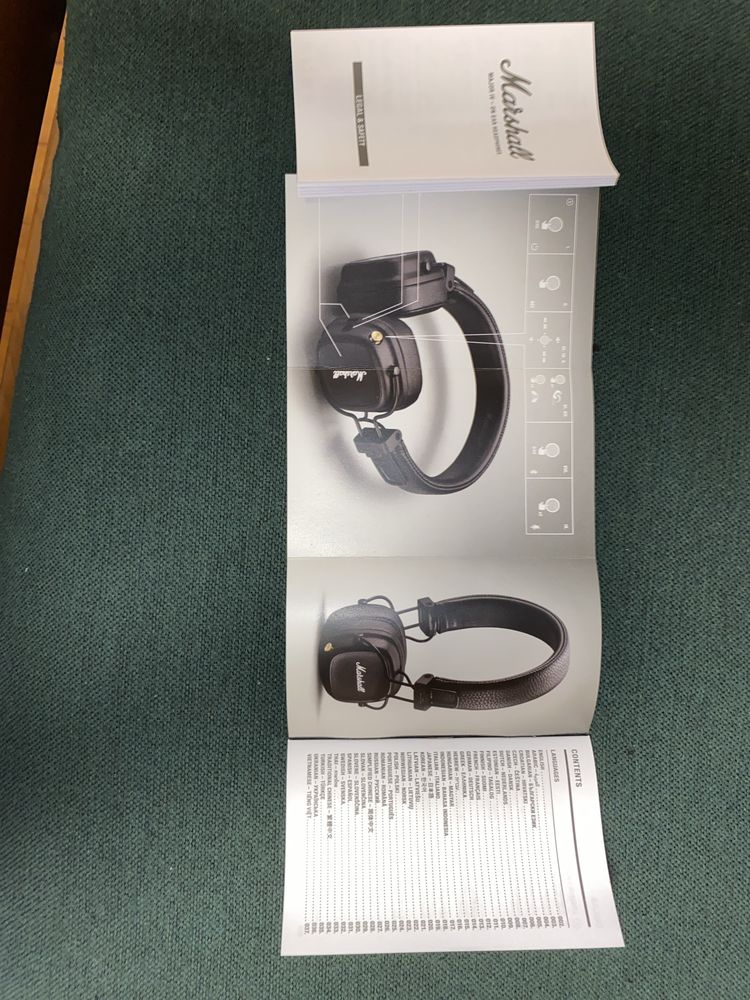 Headphones Marshall Major IV, pouco usados