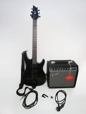Gitara elektryczna Cort KX5, wzmacniacz Fender Champion 20