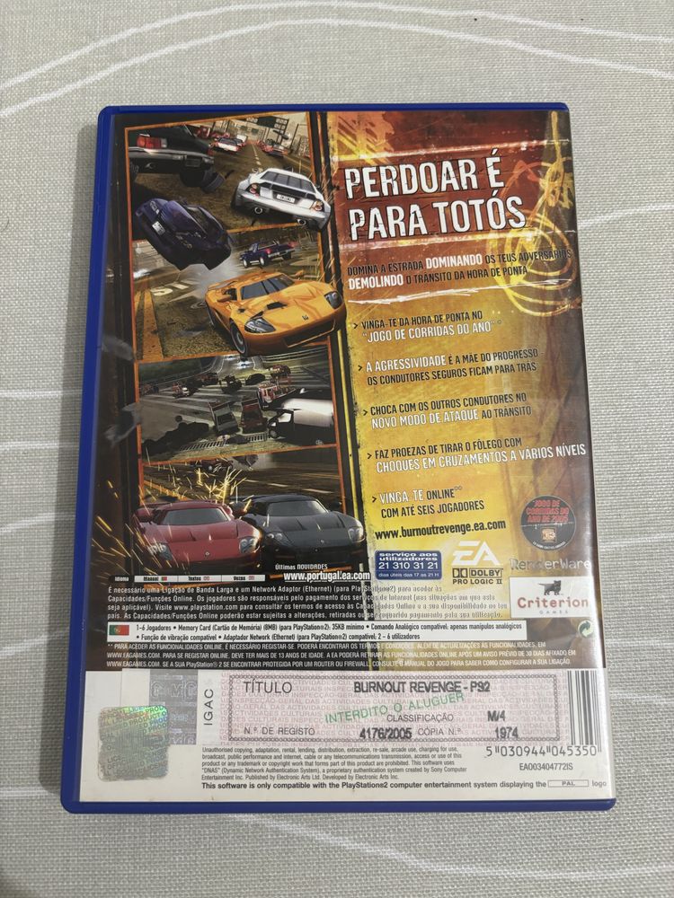 Jogo Burnout Revenge PS2