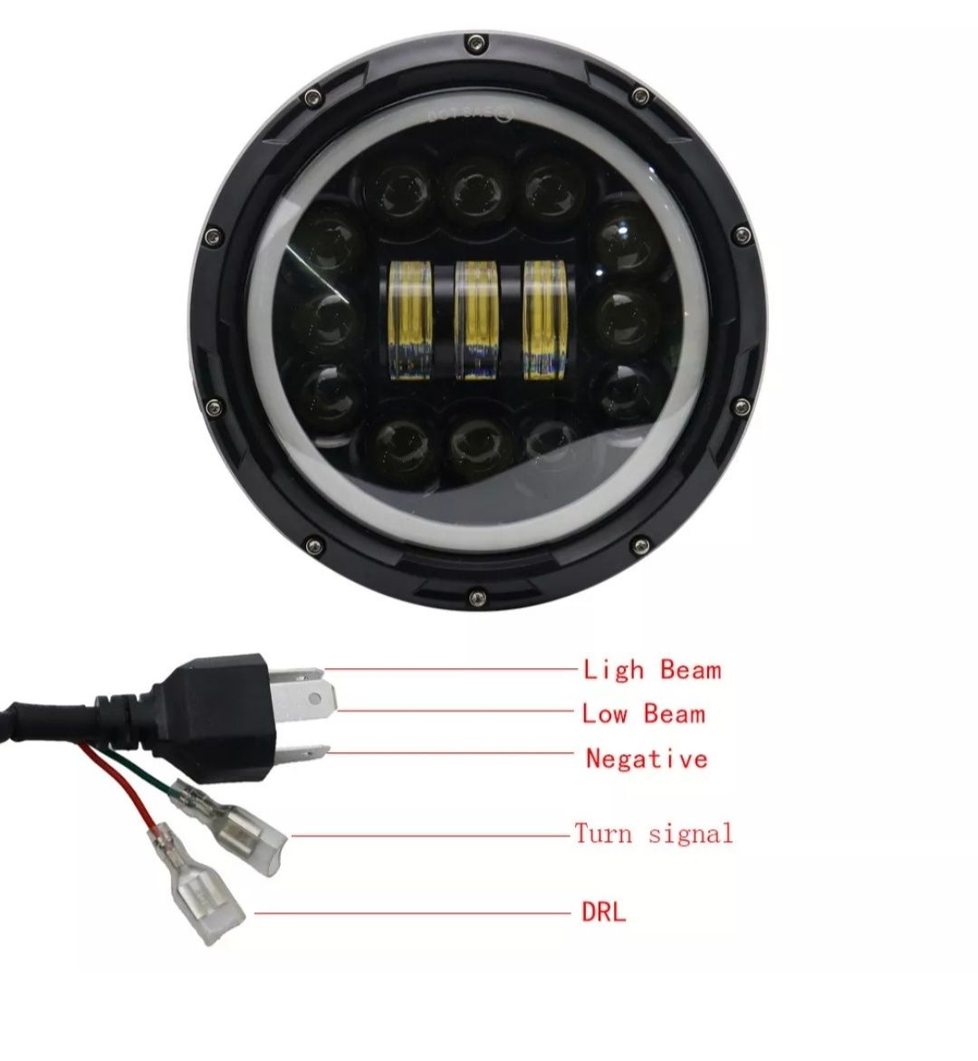 Faróis Led 7" HOMOLOGADOS