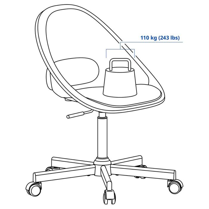 Krzesło obrotowe IKEA Eldberget/Malskar