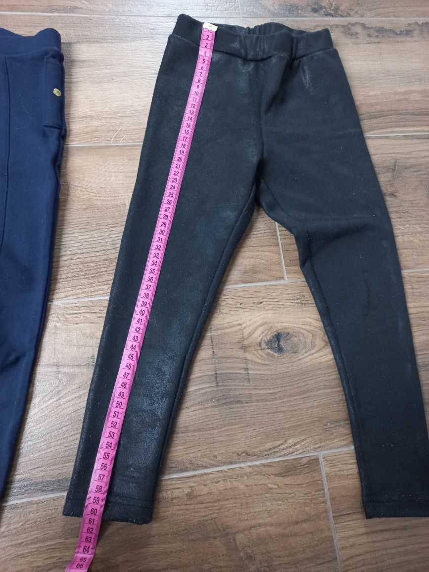 R.110 spodnie 3 pary jeansy,NEXT eleganckie, ala skóra