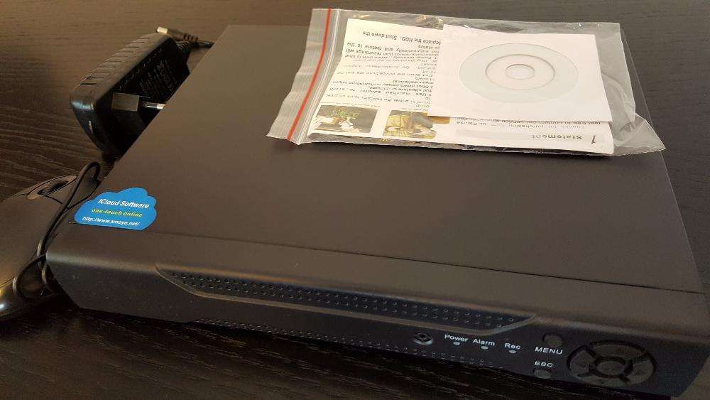 DVR 4 canais visualização via internet NVR HVR SDVR e AHD TVI CVI IP