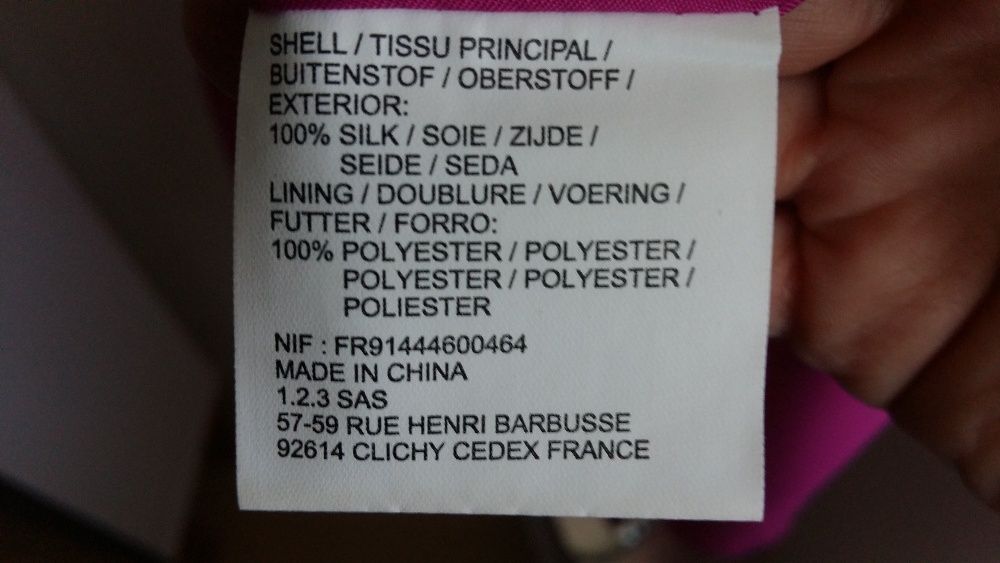 letnia jedwabna sukienka "un1deux2trois3"