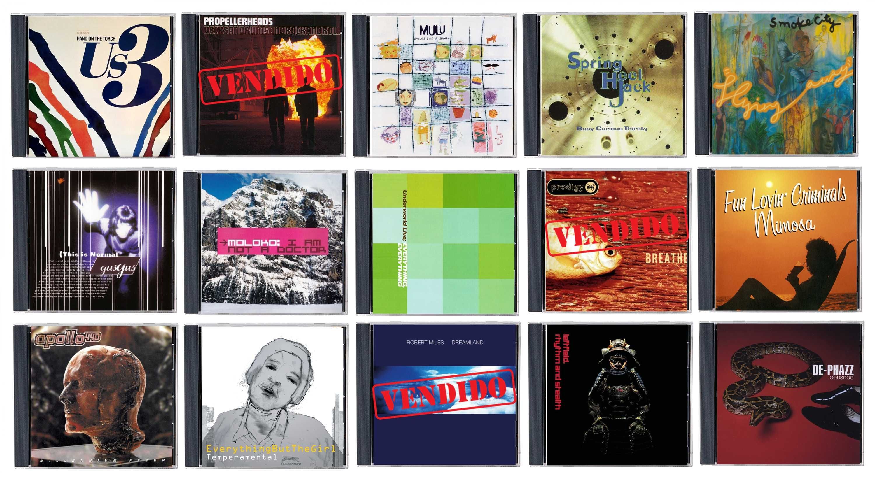 Electronica, Trip-Hop, Downtempo, Acid Jazz: Lote de 60 CD's (14)