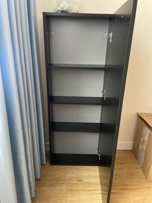 Słupek łazienkowy czarny