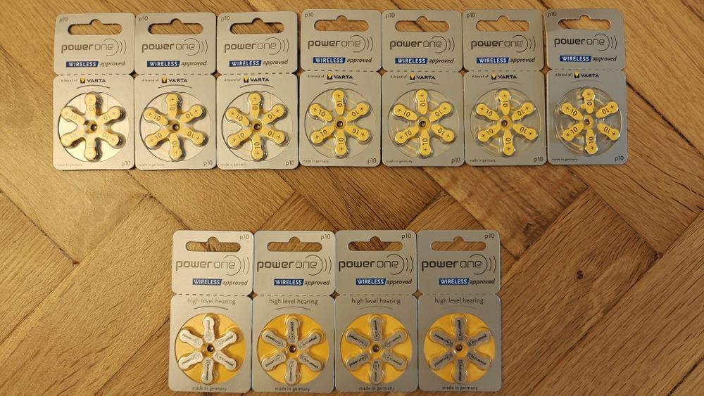 Baterie do aparatu słuchowego Varta PowerOne p10 / PR70
