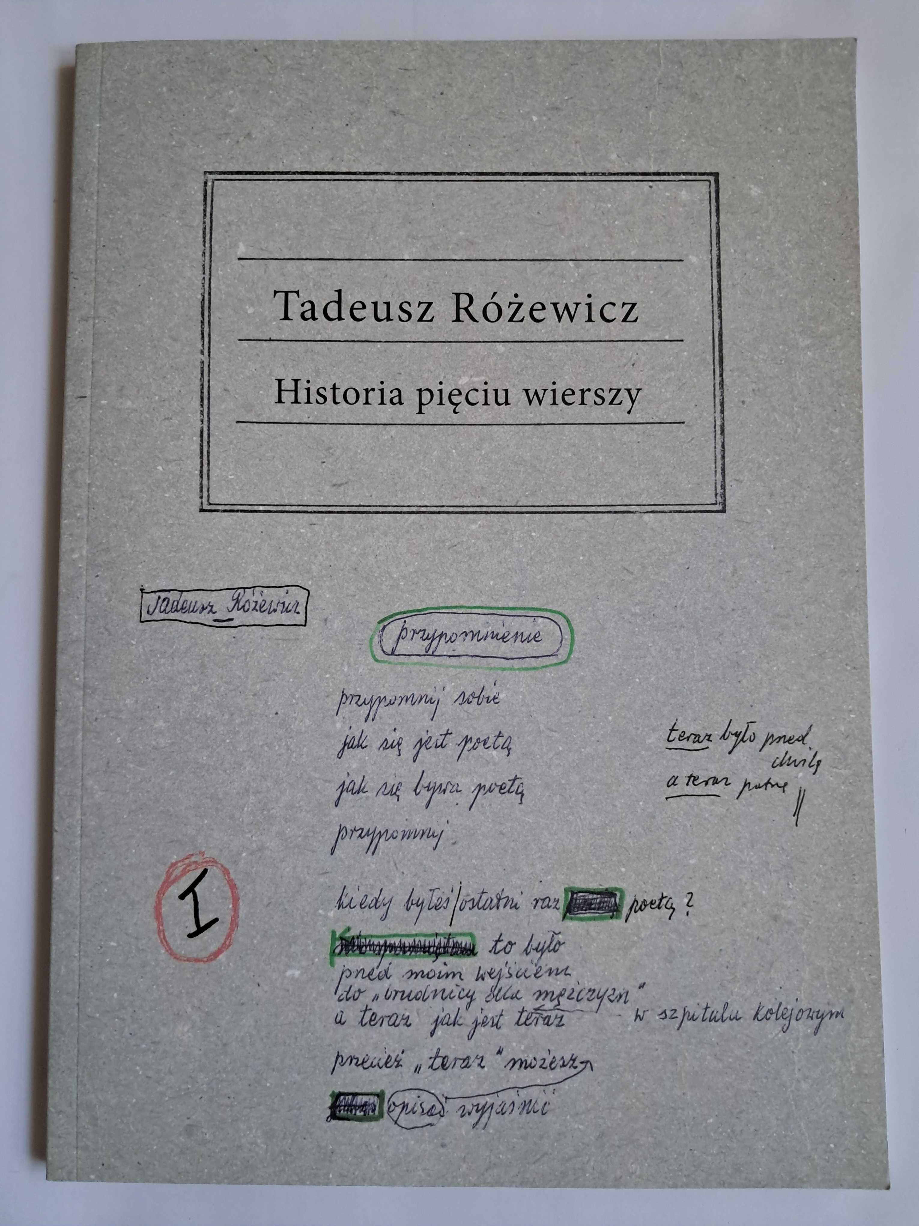 Historia pięciu wierszy - Tadeusz Różewicz