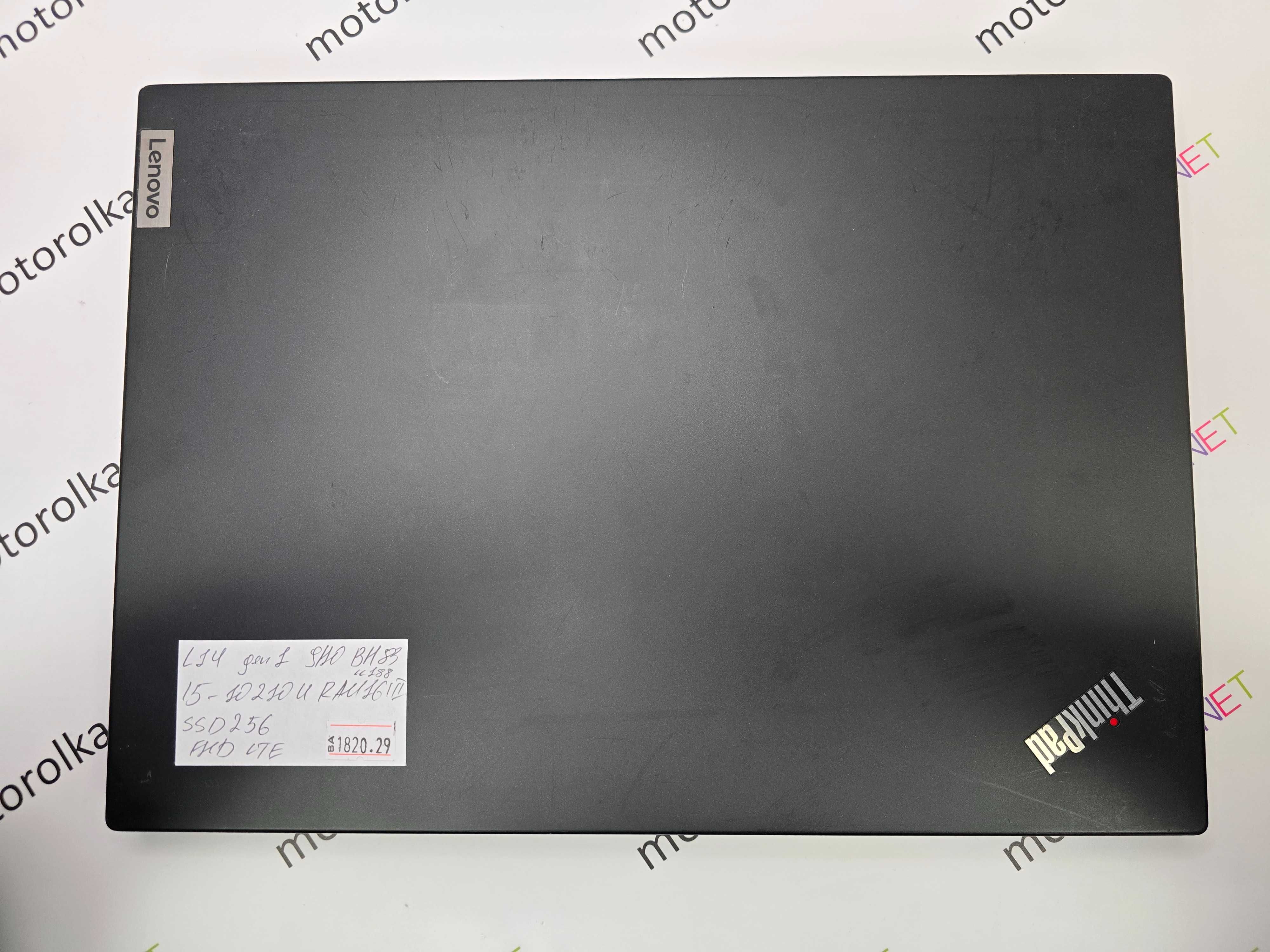 Ноутбук Lenovo ThinkPad L14 Gen 1 14" FullHD/i5-10210u/16 RAM/256 SSD