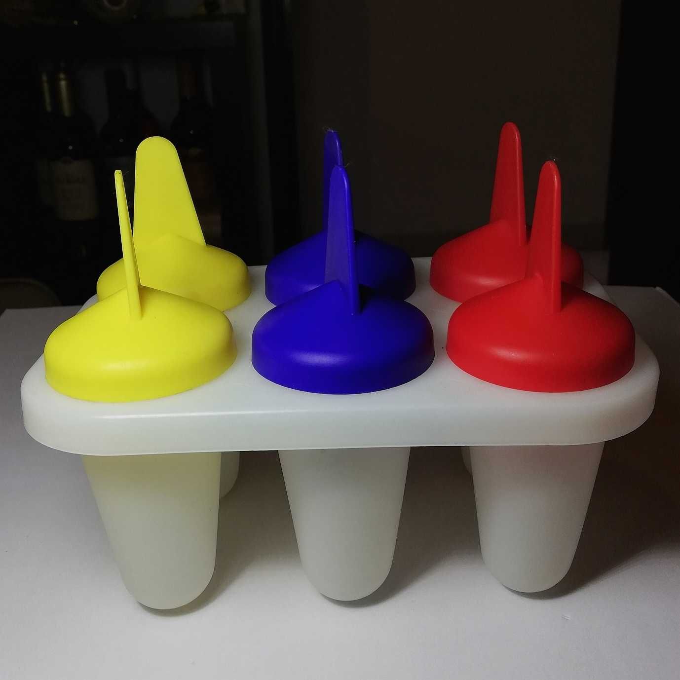 Molde de plástico para 6 gelados