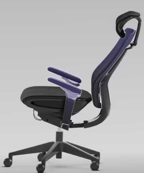 Krzesło Biurkowe Ergonomiczne BS12-PRO (BS12-PRO) używane czarne