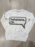 Sweter cropp S hahaha no. Biały