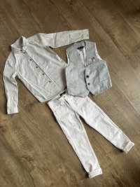 Комлект для хлопчика 128 р, джинси , жилетка, рубашка