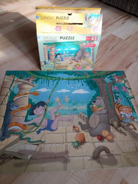 Puzzle dla młodszych dzieci (duże elementy) - Jungle - 45 elementów