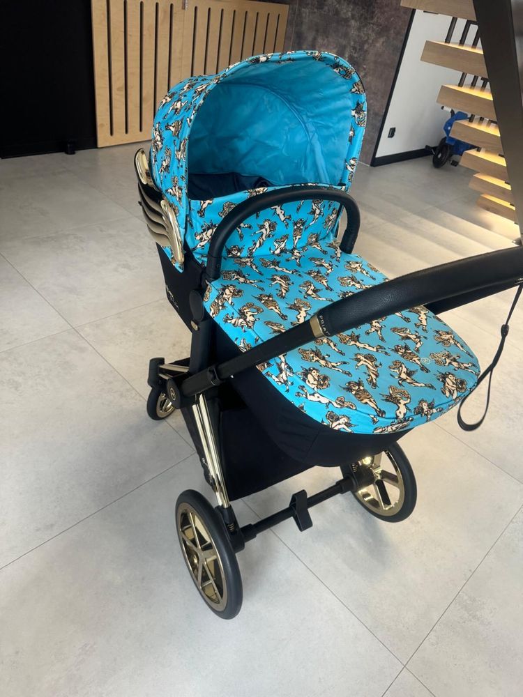 Cybex Priam 2.0 Jeremy Scott Cherubs Blue 3w1  ( cały zestaw )