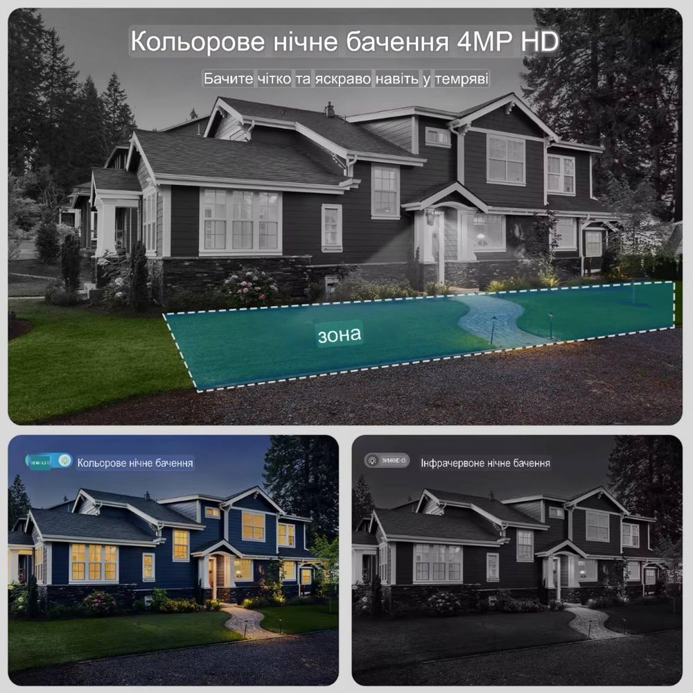Besder 10Мп уличная WiFi камера видеонаблюдения O-Kam Pro