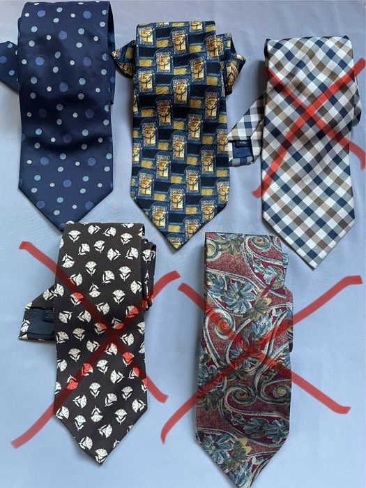 Галстуки Balmain, YSL,Zegna JilSander
