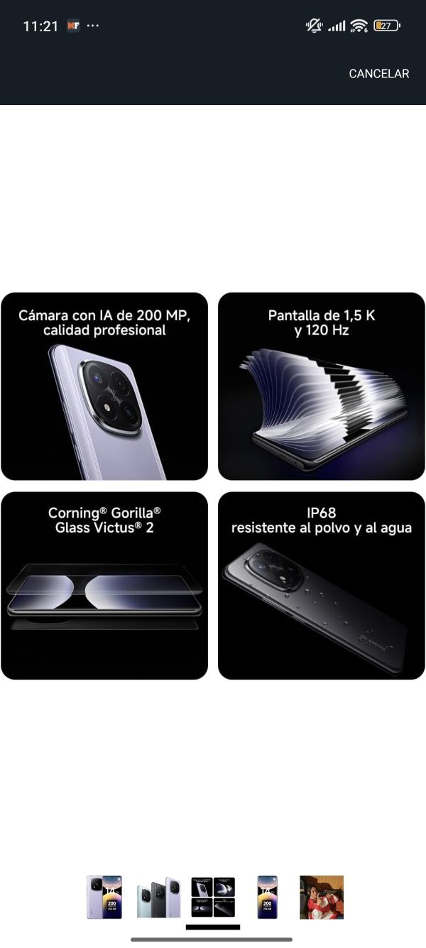 Xiaomi Redmi Note 14 Pro+ 8GB RAM 256GB Memoria