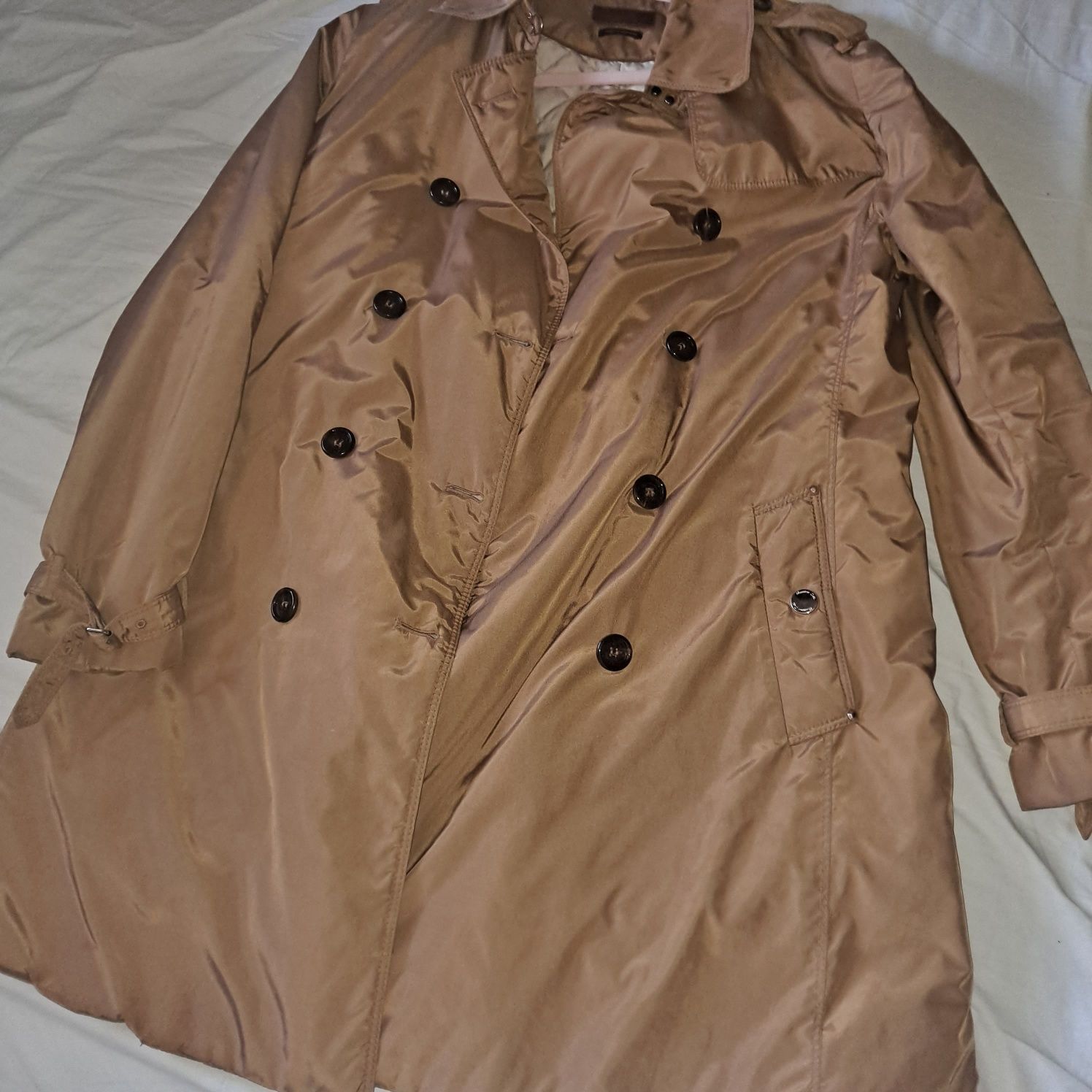 Massimo Dutti plaszcz camel xl  b.paska