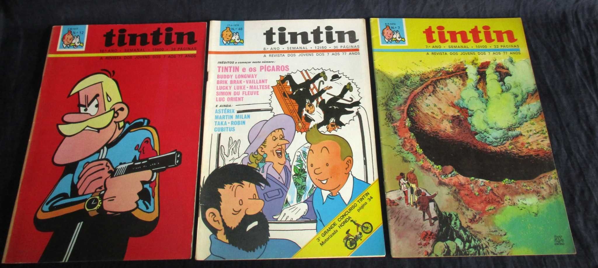 Revistas Tintin 1971 a 1977 avulso