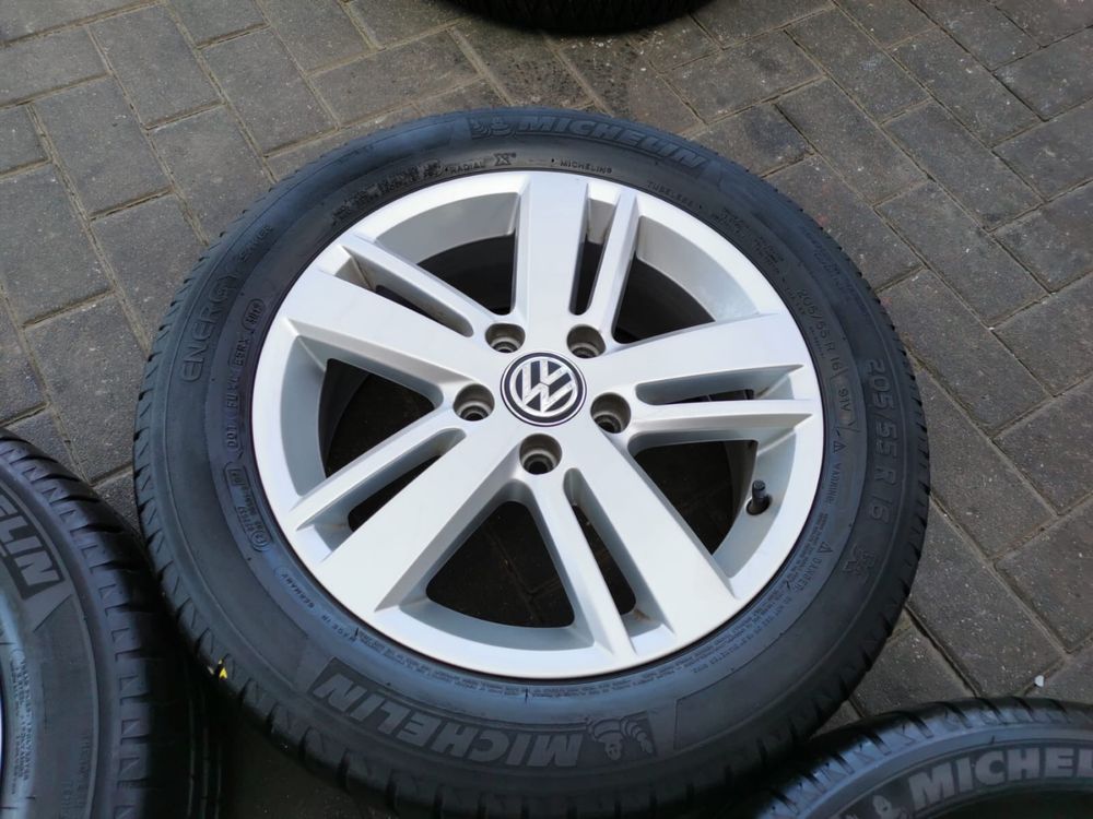 5x112 Koła Alu R16 VW Touran Golf Caddy ET50 205/55 Michelin 7mm LATO