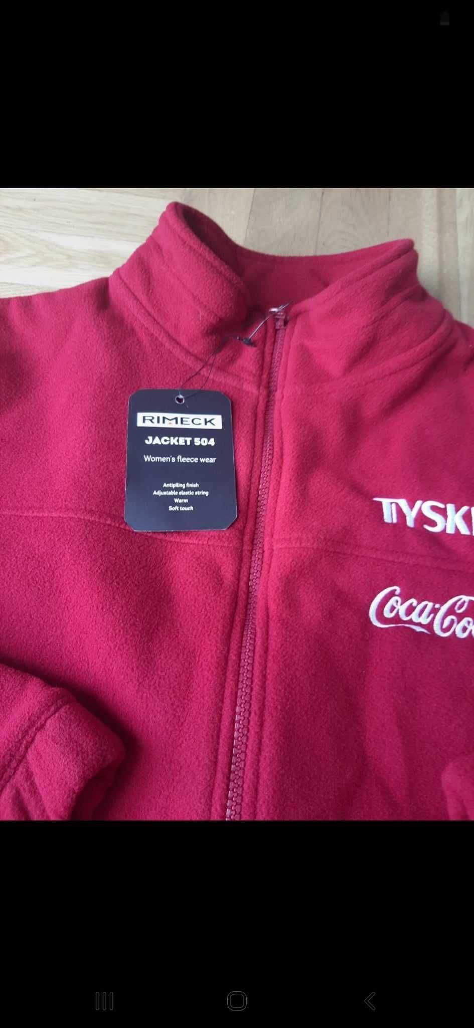 Bluza polarowa na suwak z nadrukiem Coca cola, Tyskie