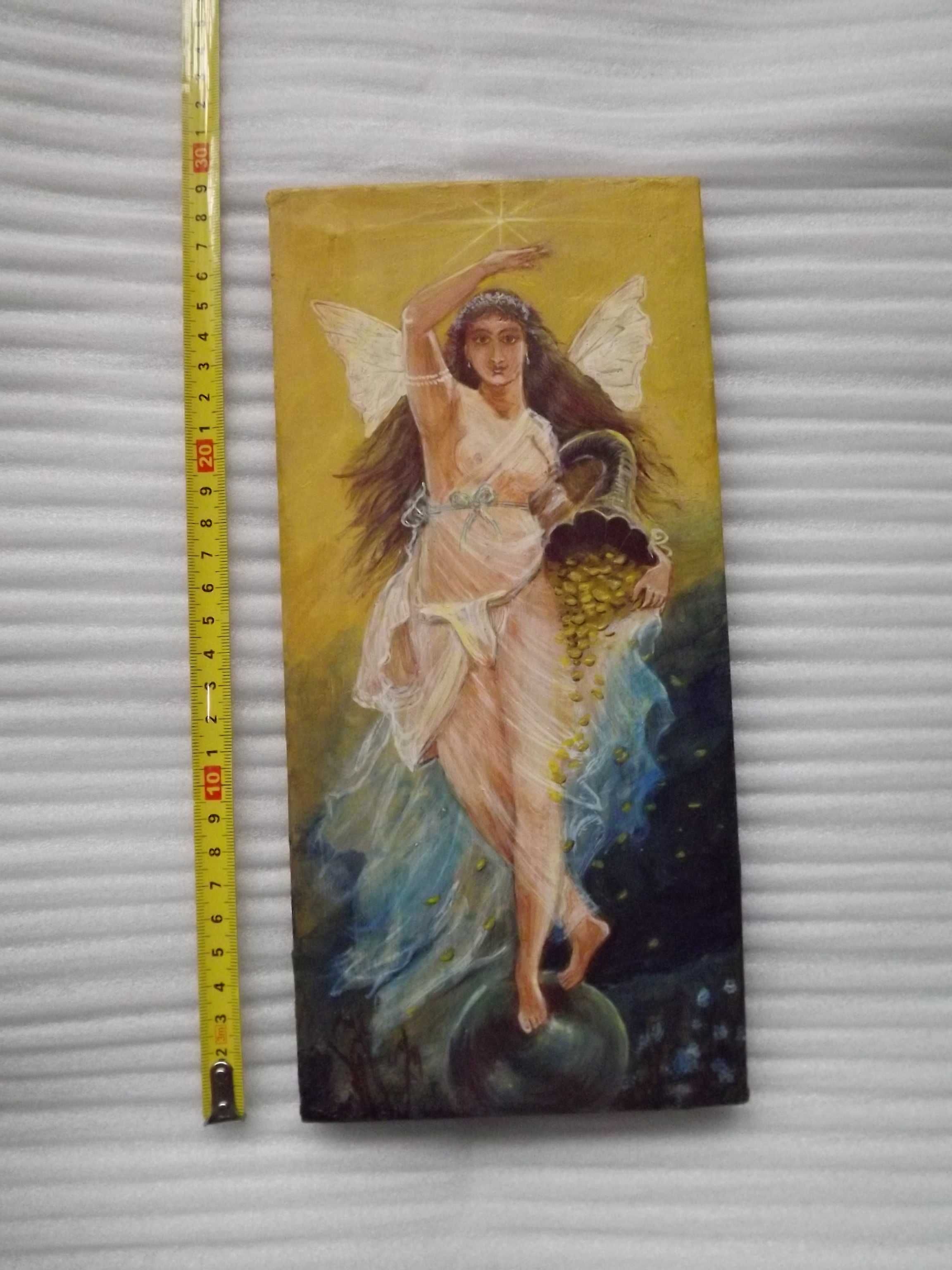 Fortunata anioł obfitości - tempera na desce