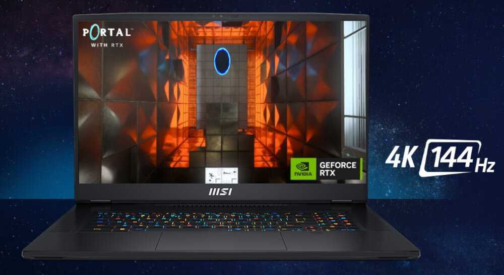 MSI Titan GT77HX 17.3 144Hz i9-13980HX 64GB RAM 2TB SSD RTX4080 Win11