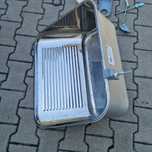Zlew gospodarczy z syfonem,nieużywany, 63cm na 53cm, stal nierdzewna.
